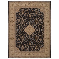 Nourison Rugs Heritage Hall Collection HE10 Black Runner 2'6 x 8' Area Rug