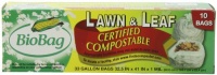 BioBag Lawn and Leaf Compostable Bags (33 Gallon), 10-Count Boxes,  (Pack of 2)