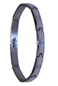 Dynamis bracelet, stainless steel divided circle design