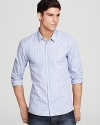 HUGO Ero Faded Check Sport Shirt - Slim Fit