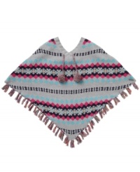 Lightweight layers. She can add the finishing touch to her look with this adorable poncho from Roxy. (Clearance)