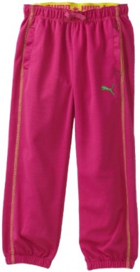 Puma - Kids Girls 7-16 Big Mesh Pant, Pink, Medium