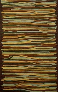 Liora Manne Gallia Stripes Driftwood Contemporary 5' x 8' Rug- 3082-19