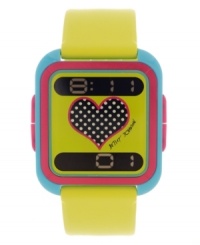 A delightfully funky take on wristwatch style, by Betsey Johnson.