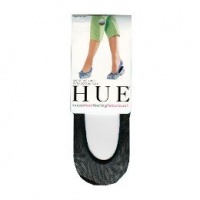 HUE Women's Micro Net Liner with Cotton Sole, Natural, Size M/L