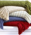 Martha Stewart Textured Yarn 50 x 60 Throw Tan