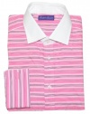 Ralph Lauren Purple Label Men Dress Shirt - Made in Italy (17, Pink/white/green/black)