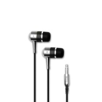 Hi-Fi Noise-Reducing Ear Buds For Kindle Fire, iPad, iPad 2, iPad3 and Touchscreen Tablets (Silver, Black)