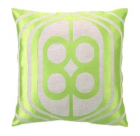 Trina Turk Embroidered Bird Cage Pillow, Green, 20 x 20