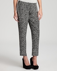 Get a leg up on fall animal prints with these perfectly on-trend Theory pants, rendered in pure silk.