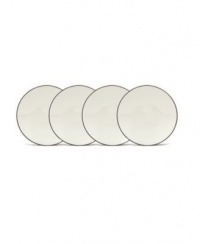 Noritake Colorwave Chocolate Mini Plates, 6-1/4-Inch , Set of 4