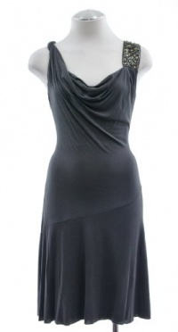 Bailey 44 'Rock Collector' Draped Neck Dress With Shoulder Embellishment Small