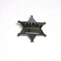 Metal Sheriff's Badges (12/pkg)