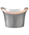 Polished to perfection, this large Classic Copper ice bucket unites Nambe's signature temperature-retaining metal and warm copper in a sleek and timeless shape. Designed by Karim Rashid.