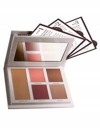 Ultra-sheer, blendable palette was inspired by Mercier's work with celebrity clients, who wanted a universal compact that would wake up their skin and give them an immediate healthy glow. Palette includes: 1 bronzer veil, 2 cheek veils and 2 glow veils. 100% of the profits from the sale of this product will be donated to the Laura Mercier Ovarian Cancer Fund. 