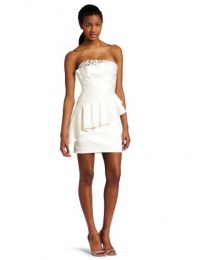 Laundry By Shelli Segal Womens Ruffled Mini Dress,Ivory,2