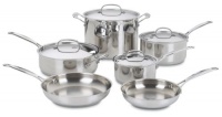 Cuisinart 77-10 Chef's Classic Stainless Steel 10-Piece Cookware Set