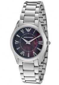 Armani Super Slim Black Mother-of-pearl Dial Women's watch #AR2040