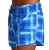 Nike Women's Printed 2-1 Phantom w/Compression Briefs Shorts-Blue-XS