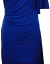 Calvin Klein Women's Flutter Sleeve Dress 12 Atlantis Blue [Apparel] [Apparel]