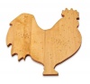 J.K. Adams 13-Inch-by-8-Inch Maple Wood Cutting Board, Rooster-Shaped