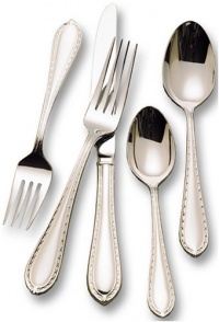 Waterford Powerscourt Matte 18/10 Stainless Steel 5-Piece Place Setting, Service for 1