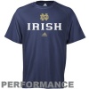 Notre Dame Fighting Irish Adidas Sideline Climalite Navy T-Shirt