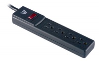 V7 SA0404B-8N6 4 Outlet 450 Joules Surge Protector (4 feet, Black)