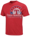 Loud and proud. Get the crowd going and cheer on your Texas Rangers in this MLB graphic t-shirt from Majestic.