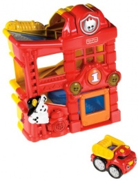 Fisher-Price Lil' Zoomers Racin' Ramps Firehouse