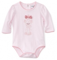 Hartstrings Baby-girls Newborn Interlock Poodle Bodysuit, Pink Lilac, 12 Months