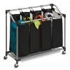 Honey-Can-Do SRT-01682 Deluxe Quad Laundry Sorter with Polyester Bags