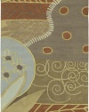 Surya Artist Studio 18-Inch Corner Sample 100-Percent New Zealand Wool Hand Tufted Area Rug