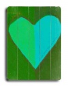 Heart 12x16 Artistic Planked Wood Sign by Lisa Weedn