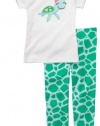 Carters Toddler 2-pc. Green Turtle Pajama Set WHITE/GREEN 2T