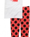 Carters Toddler 2−pc. Dot Lady Bug Pajama Set WHITE/RED 3T