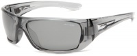 Arnette Men's Stickup Wrap Sunglasses,Transparent Grey Frame/Silver Lens,One Size