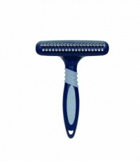 Evolution W6110 Grooming Undercoat Rake with Rotating Teeth, Double Row