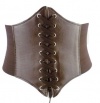 HOTER® Lace-up Corset Style Elastic Cinch Belt -COFFEE