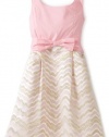 Lilly Pulitzer Girls 7-16 Florabelle Party Dress, Lillys Pink Wing Man Jacquard, 16