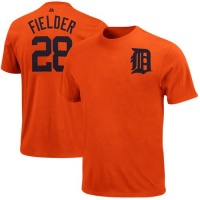 MLB Majestic Prince Fielder Detroit Tigers #28 Youth Player T-Shirt - Orange