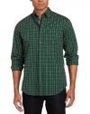 Nautica Men's Long Sleeve Wrinkle Resistant Saturated Tartan