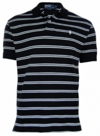 Polo Ralph Lauren Classic-Fit Double Stripe Polo (Small, Polo Black/Oxford White)