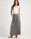 Softly gathered details give this long, knit skirt with a comfortable, elasticized waistband, instant appeal.Elasticized waistbandAbout 43 long96% modal/4% elastaneHand washImported Model shown is 5'10 (177cm) wearing US size Small. 