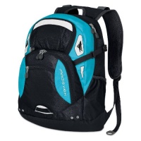 High Sierra Scrimmage Backpack (19.25 x 13.5 x 9.5-Inch, Black/Teal)