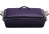 Le Creuset Heritage Stoneware 12 x 9 Covered Stoneware Rectangular Dish, Cassis