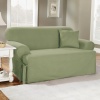 Sure Fit 139727269B_S-SAGE Duck Solid T-Cushion Sofa Slipcover, Sage