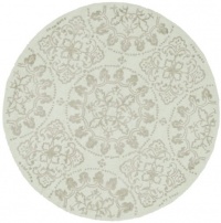 Area Rug 4x4 Round Transitional Shale Color - Safavieh Martha Stewart Rug from RugPal