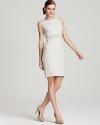 Anne Klein Collection Stretch Linen Laced Sheath Dress