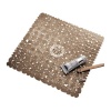 InterDesign Pebblz Shower Mat, Amber